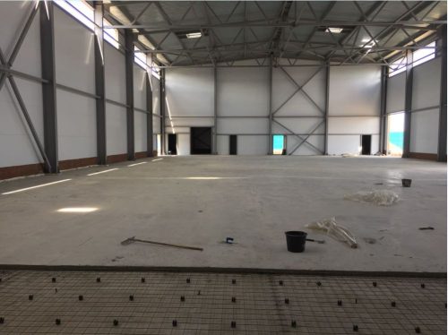 стяжка пола в складе в Минске